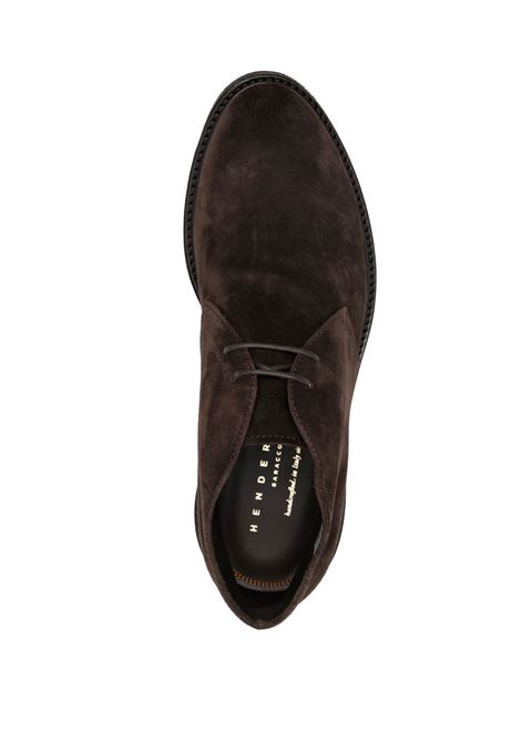 Brown suede lace-up boots Henderson Baracco - men HENDERSON BARACCO | 82514S15MRRN